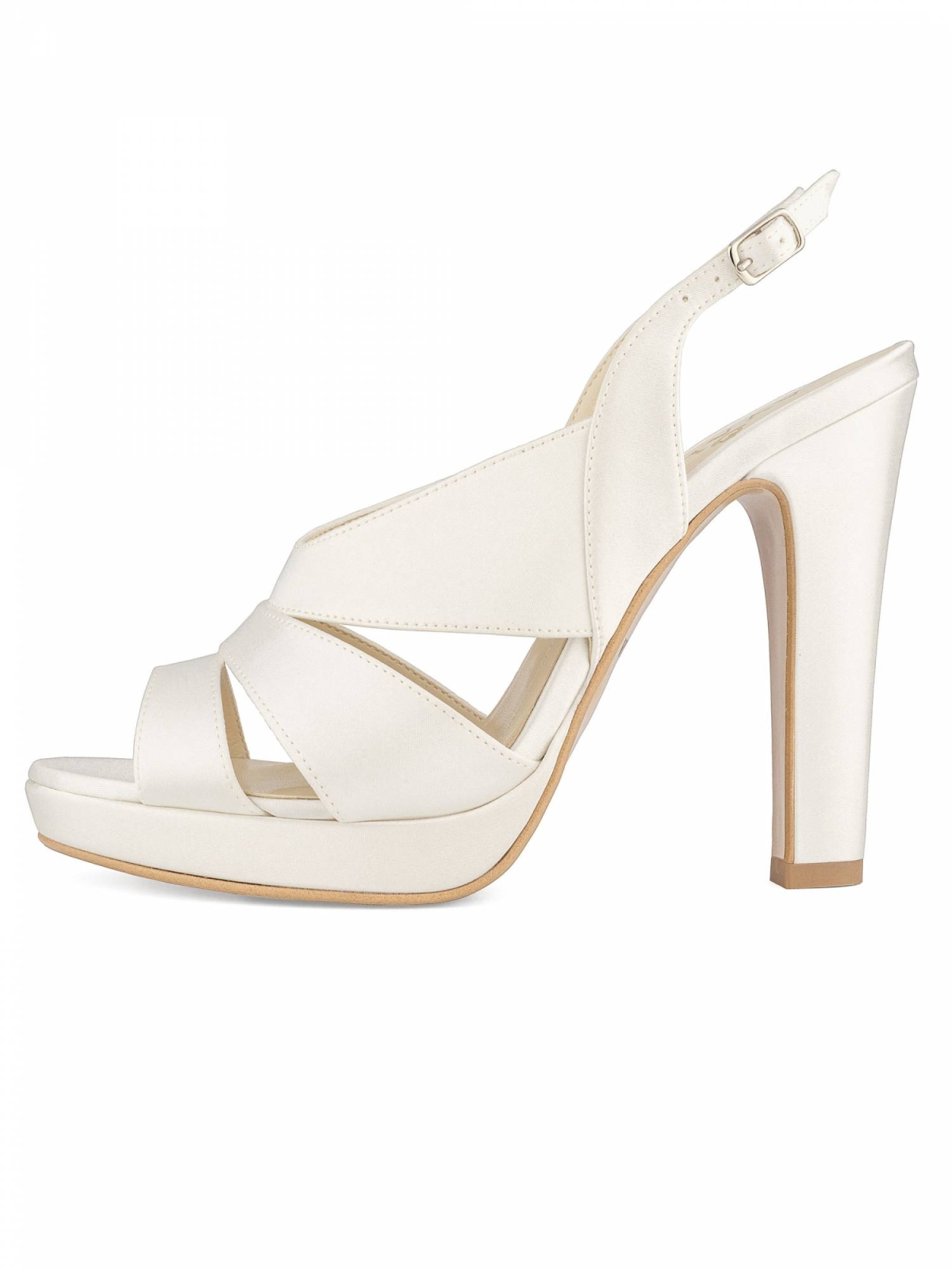       RITA Una alegría para todas las novias románticas, el entrelazado de las hebillas en la parte posterior del pie hace que estas sandalias sean extremadamente refinadas, la meseta ofrece un equilibrio en el tacón de 12 cm y hace que la propuesta sea más cómoda. Todos los zapatos de novia Avalia tienen, en su interior, un suave revestimiento de espuma para garantizar a la novia un confort extremo. Todos los zapatos están diseñados y producidos en Europa utilizando lo último en tecnología de máquinas italianas. Avalia es una marca registrada de Bianco Evento.fil 
