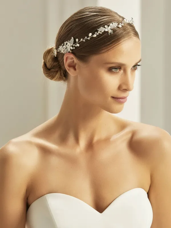 Tocados y Tiara novia Bianco 3105 Complementos vestidos de novia
