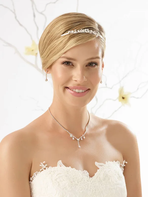 Tocados y Tiara novia Bianco D26 Complementos vestidos de novia